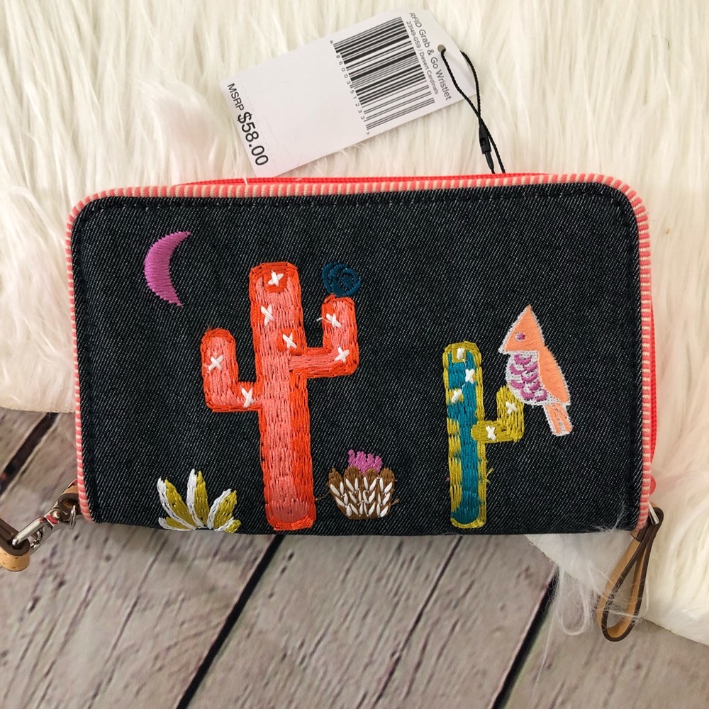 NWT Vera Bradley Cactus RFID Grab & Go Wristlet 🌵 - Picture 5 of 6